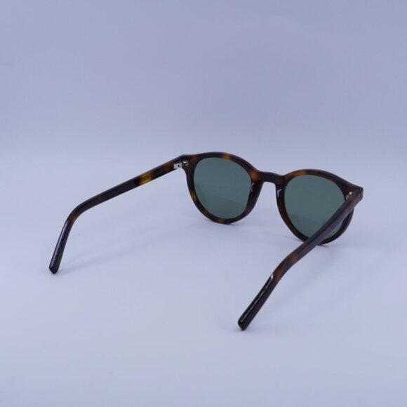 Saint Laurent SL342 003 Sunglasses Havana Round Frame, Green Lenses - Picture 10 of 11